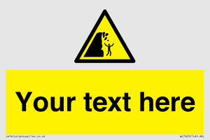 Custom Warning unstable cliff